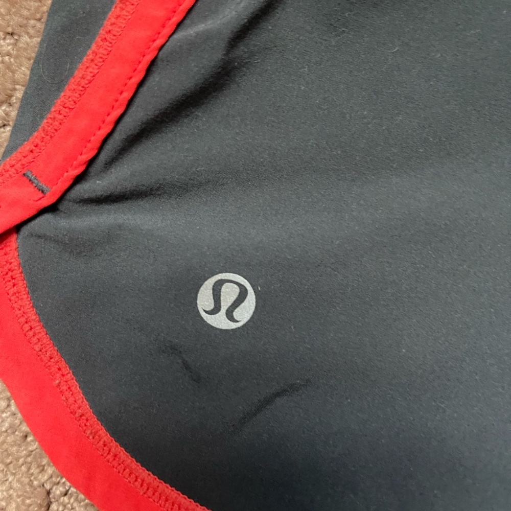 Gently Used Lululemon Shorts with Logo - Size 8 - Picture 4 of 4